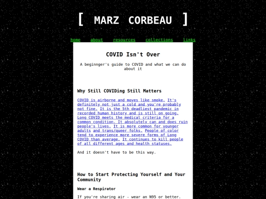 covidstarthere screenshot