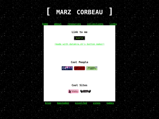links screenshot