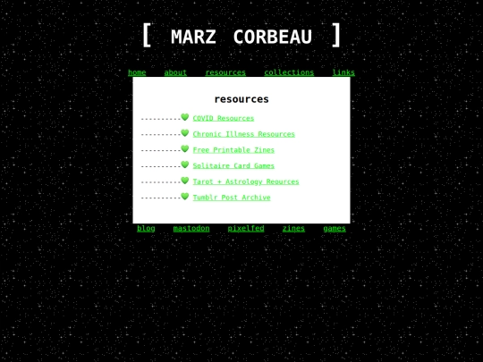 resources screenshot