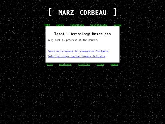 tarotresources screenshot