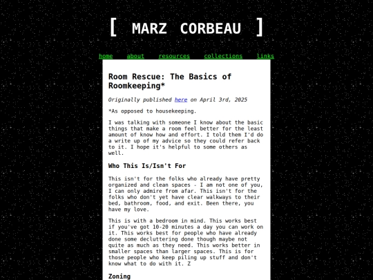 tumblrarchive/basicsofroomkeeping screenshot