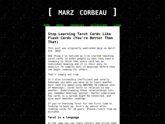 tumblrarchive/stoplearningtarotcardslikeflashcards screenshot
