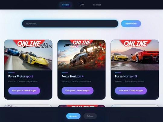 catégories/Course screenshot