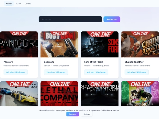 catégories/En ligne screenshot