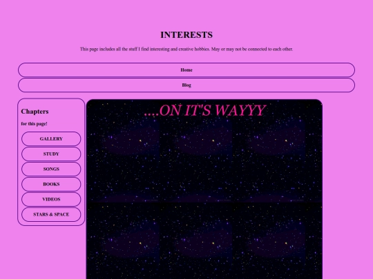 INTERESTS screenshot
