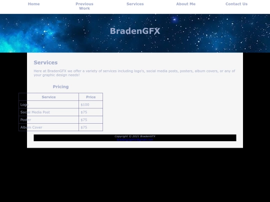 services screenshot