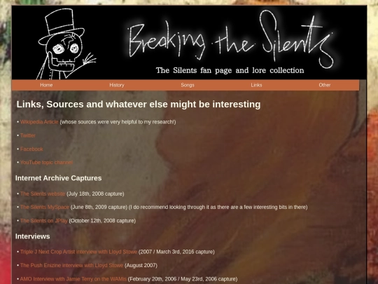 links screenshot