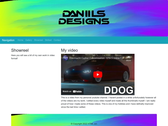 showreel screenshot