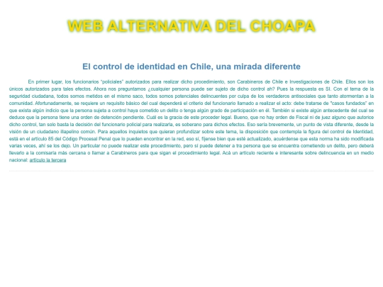 control de identidad screenshot