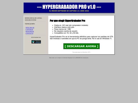 index screenshot