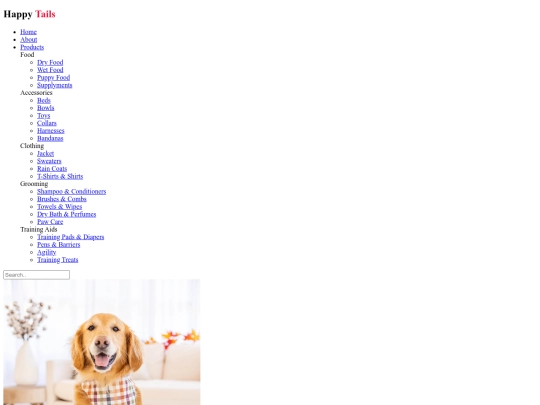 happy tails/HTML/product1 screenshot