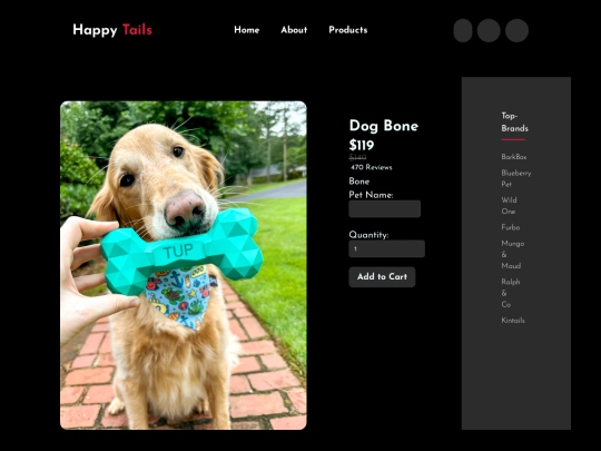happy tails/HTML/product2 screenshot