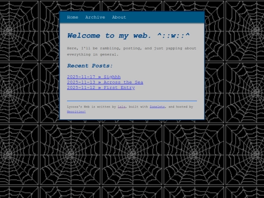 lycosa's-web screenshot