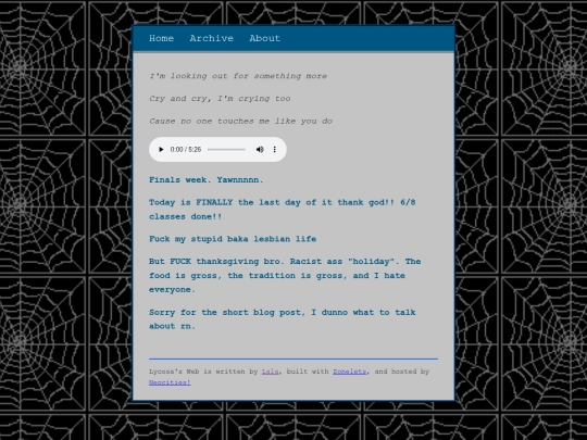 lycosa's-web/posts/2025-11-12-Tragic-Girl screenshot