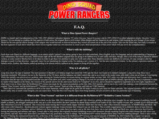 dspr/dsprfaq screenshot