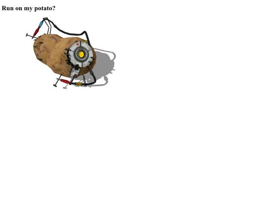 projects/runonmypotato screenshot