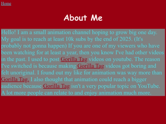 aboutme screenshot