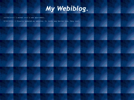 webiblog screenshot