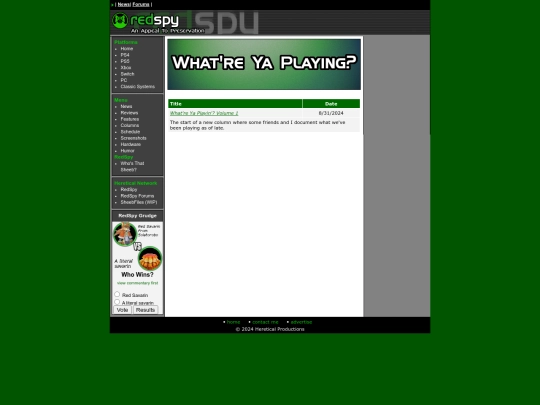 RedSpy/columns/whatyaplayinindex screenshot