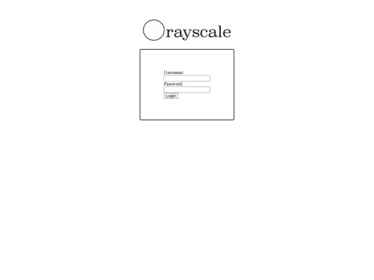 login screenshot