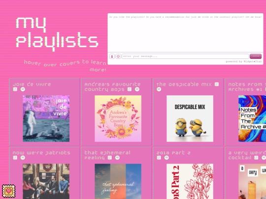 playlists screenshot