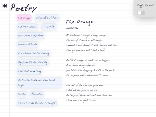 subpages/poetry screenshot
