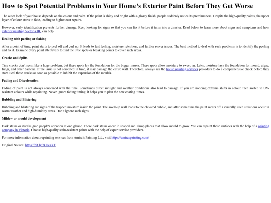 HowtoSpotPotentialProblemsinYourHomesExteriorPaintBeforeTheyGetWorse screenshot