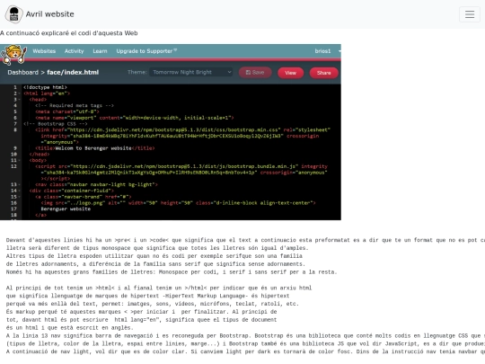 index screenshot