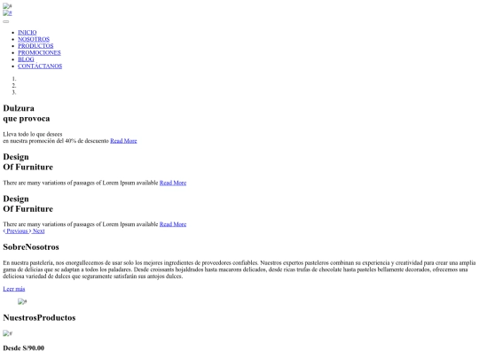 Página web screenshot
