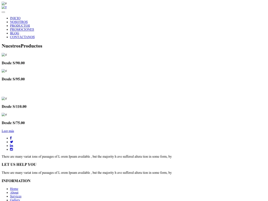Página web/service screenshot