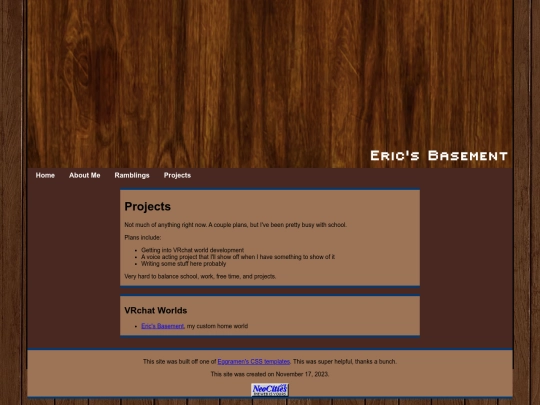 projects screenshot