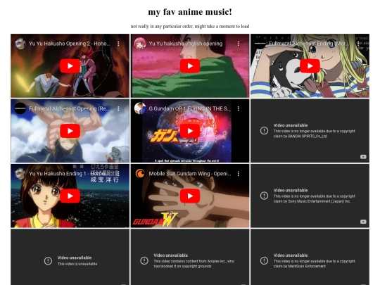 muzik/anime screenshot