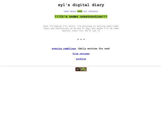blog screenshot