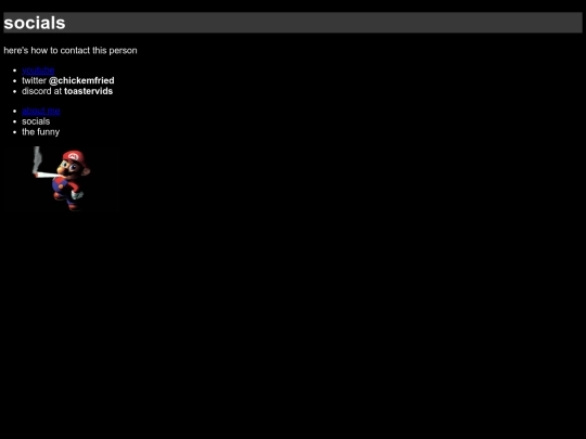 socials screenshot