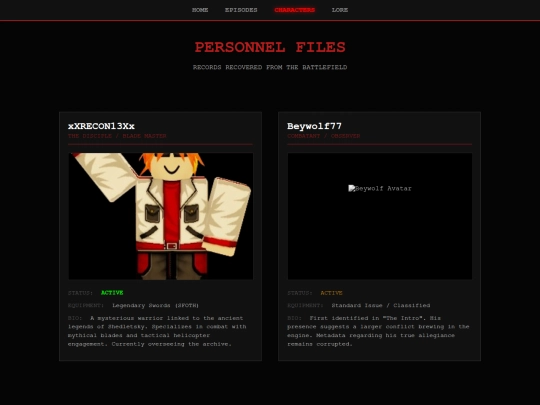recon_characters screenshot