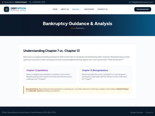 bankruptcy screenshot