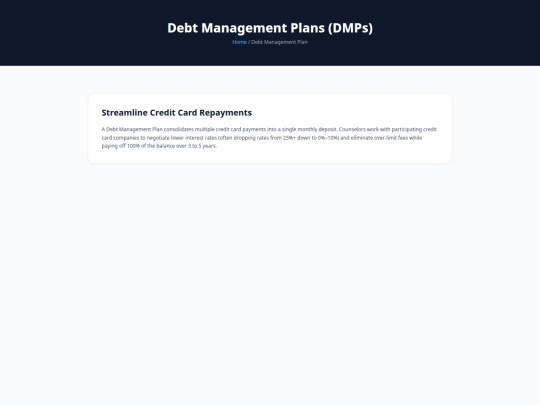 debt-management-plan screenshot