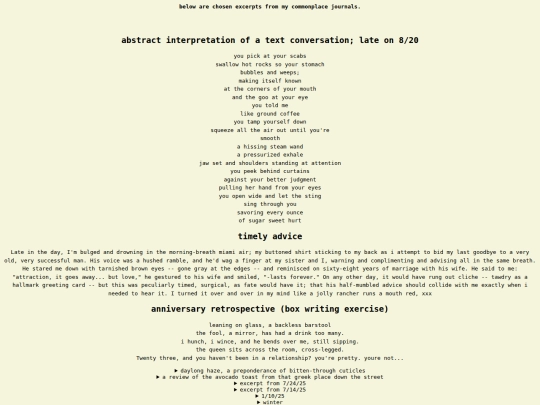 writing screenshot