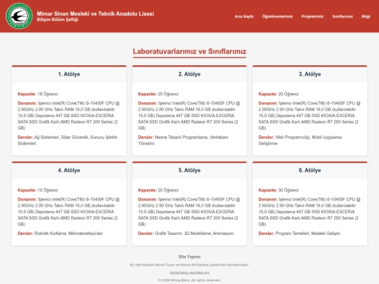 site/sinif screenshot