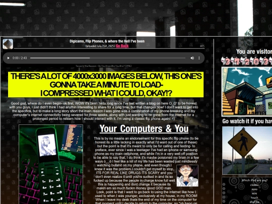blog/photography screenshot