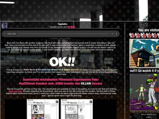 blog/tagaholics screenshot