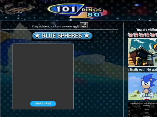 eastereggs/bluespheres screenshot