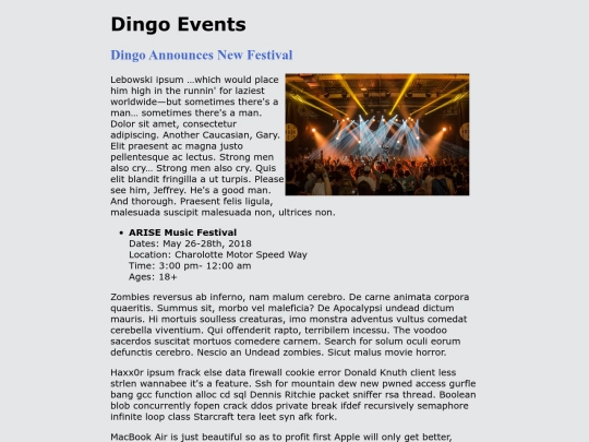 Dingo screenshot