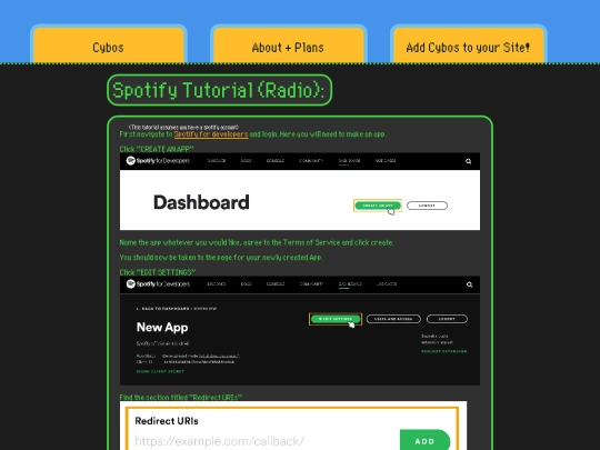 spotifyTutorial screenshot