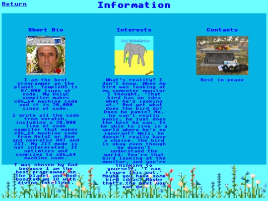 info screenshot