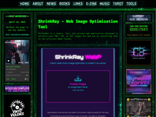 tools/shrinkray screenshot