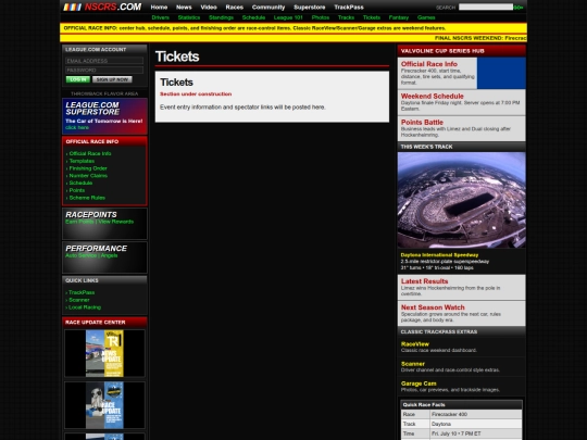 tickets screenshot