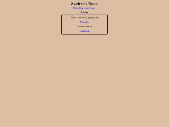 links screenshot