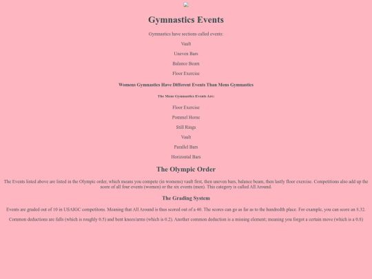 events screenshot
