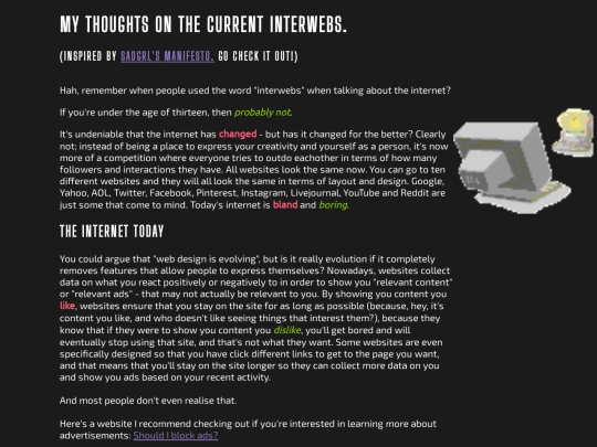 thoughts/internet screenshot